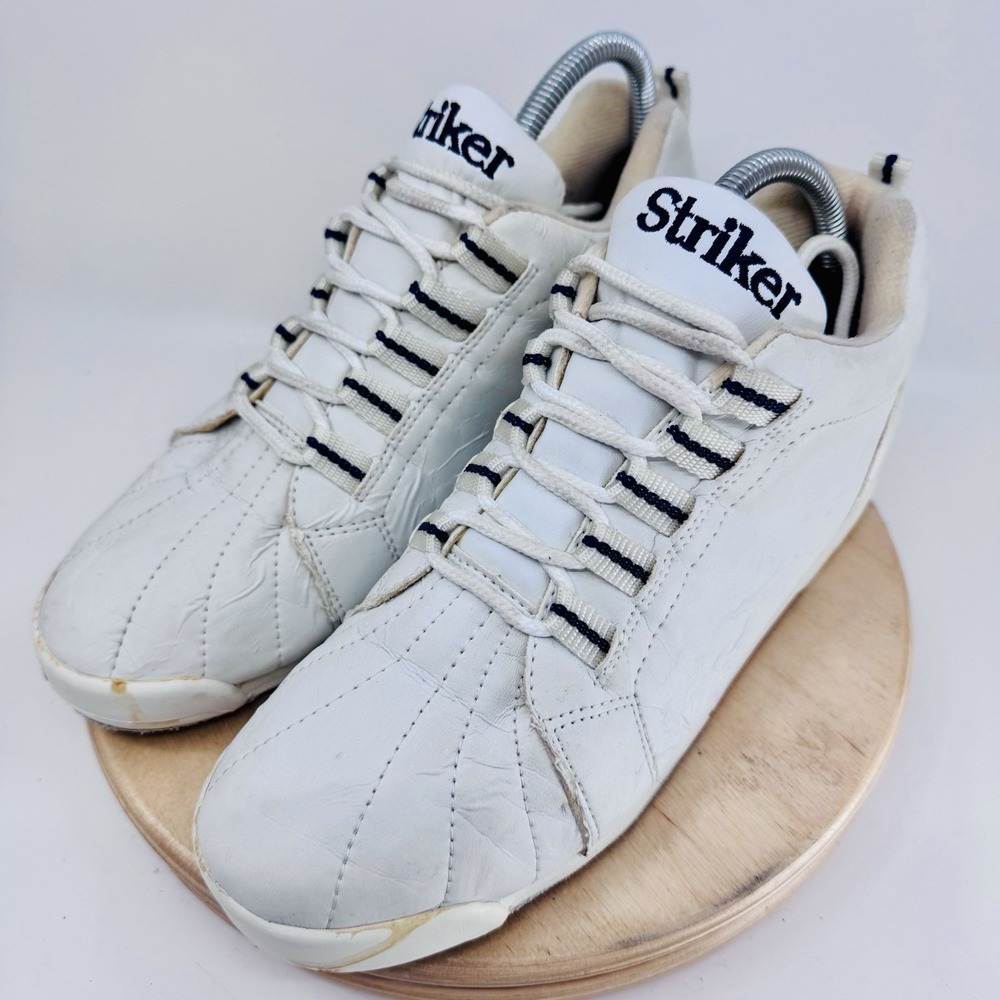 Vintage Striker NSG Bowling Shoes Womens 8.5 White Classic Retro Athletic